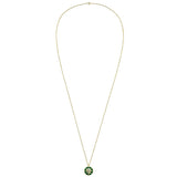 Collier Dior Rose des Vents Moyen Modèle Malachite Diamant Or Jaune 18 Carats