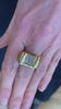 Retro Diamonds 18 Carat Yellow Gold Tank Ring