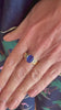 2.66 Carats Sapphire Diamonds 18 Carats Yellow Gold Ring