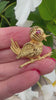 Broche Poussin Mellerio Dits Meller Rubis Or Jaune 18 Carats