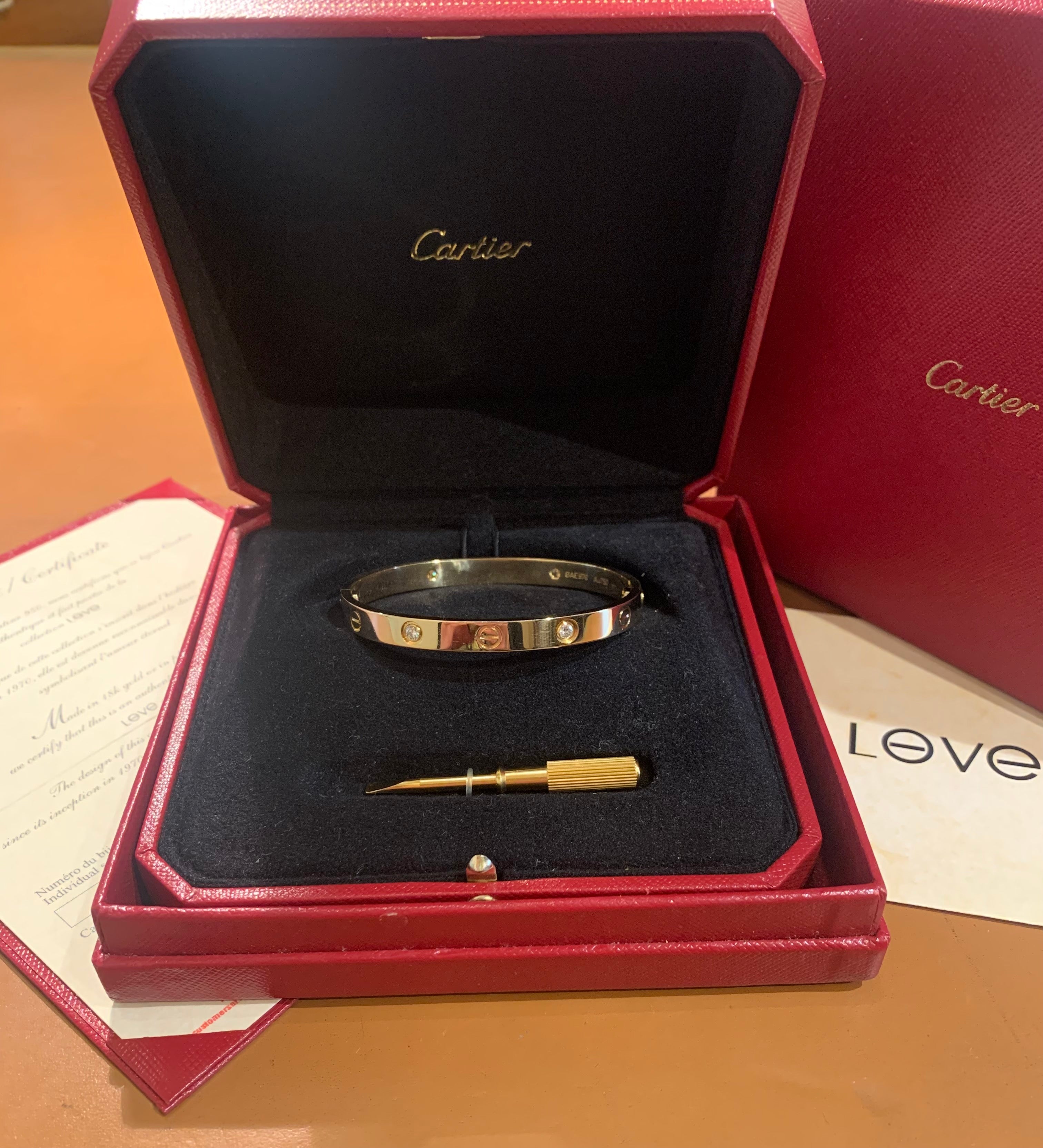 Cartier, Jewelry, Cartier Size 6 18k Gold Bracelet